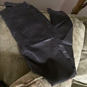 Pleather shimmer pants size 8 H and M